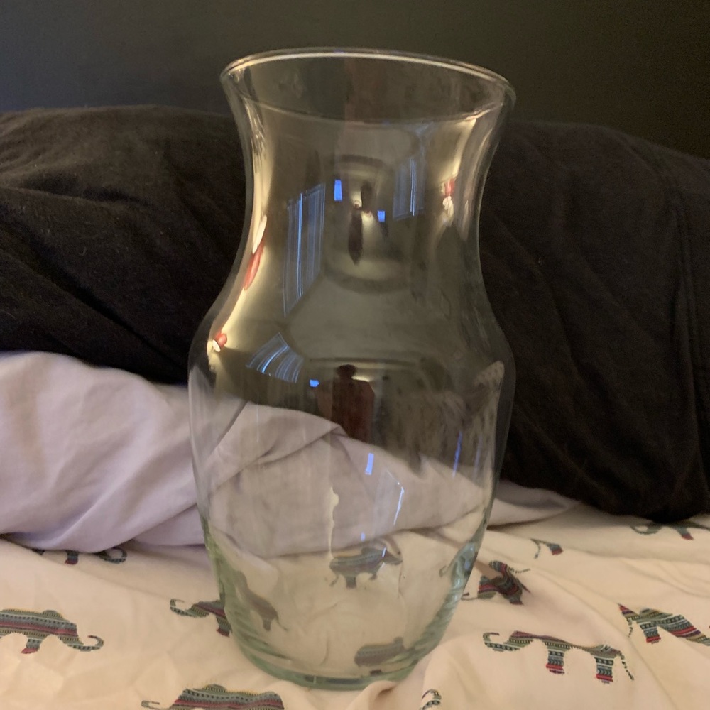 EUC glass vase